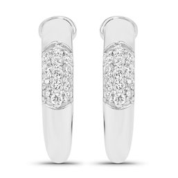 Diamond Earrings, 0.25 Carat Total Weight