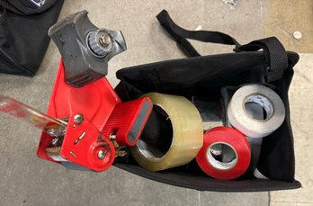 Car Garbage Bin With Tape And Tape Dispenser