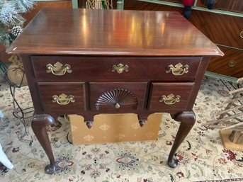Virginia Galleries Henkel Harris Mahogany Carved Lowboy
