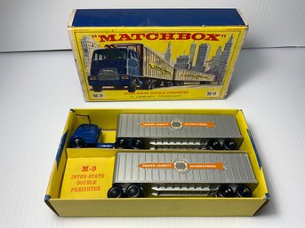 Matchbox M-9 Interstate Double Freighter With Box