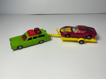 Matchbox K-23 K-28 Mercury Commuter Race Set With Lamborghini Miura