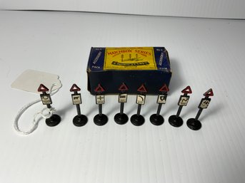 Matchbox A-4 Road Signs With Original Box