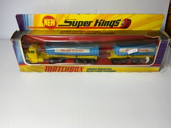 Matchbox K-16 Dodge With Twin Tippers In Original Box