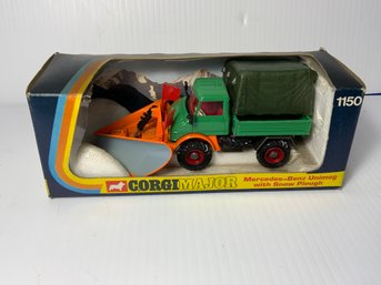 Corgi Unimog Plow Truck In Original Box 1150