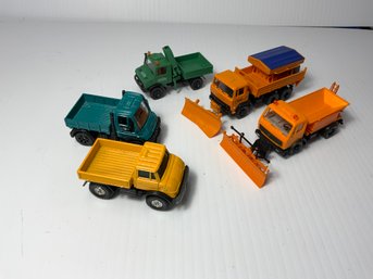 5 Unimogs Assorted Makers