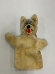 Vintage Steiff Wolf Hand Puppet 9.5 Mohair