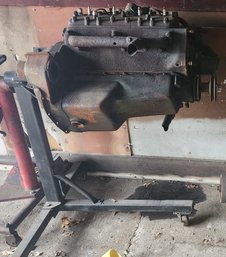 Vintage 59AB Ford Flathead V8 Engine (Removed From 46 Ford Truck) W/ Engine Stand
