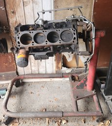 Ford 302 Engine W/ Stand