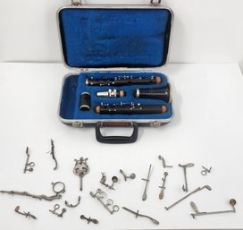 Vintage F Olds & Son Ambassador Parisian Wood Clarinet In Case