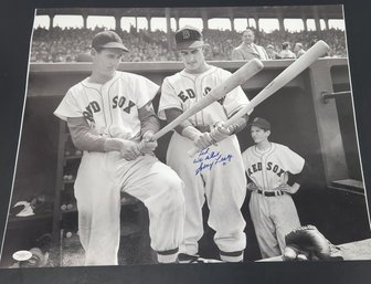 Johnny John Pesky Red Sox Signed Autographed & Inscribed To Ted Williams Baseball Picture