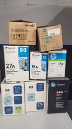 Various New In Box Printer Toner Cartridges - HP, Xerox, Konica Minolta
