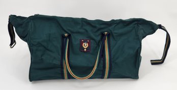 Vintage 90s Polo Ralph Lauren Uni Crest Hunter Green Duffle Bag
