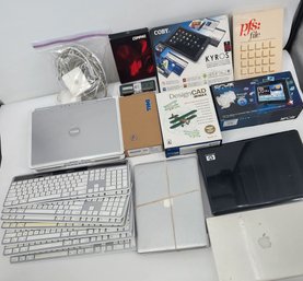 Mixed Computer Lot Laptops, Keyboards, Tablets, Chargers (Dell, HP, Apple)