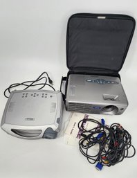 Lot Of 2 Portable Projectors Epson & InFocus