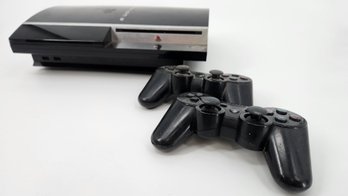 Sony PlayStation 3 (PS3) Console With 2 Wireless Controllers - Untested