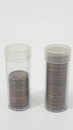 Two Tubes Of US Quarters Mixed Dates - Lot 4