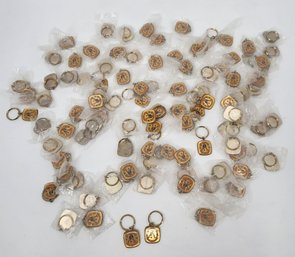 Lot Of 100 AFC Champions 1985 New England Patriots Packaged Metal Keychains - 12