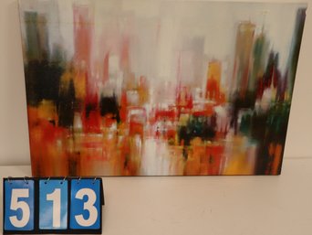 36' X 24' - Framed Art Work - Unknown Artist