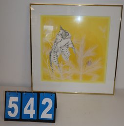 23' X 23' - Framed Art Work - Parnall - Owl - 426/1,250