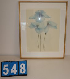 25' X 31' - Framed Art Work - Unknown Artist - Flower