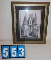 20' X 24' - Framed Art Work - Unknown Artist - Etching?