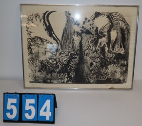 30' X 22.5' - Framed Art Work - Bernard Cohen - Numbered - SIGNED 1965