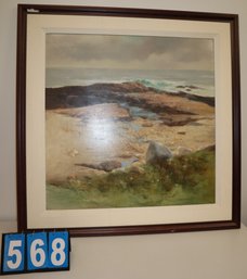HUGE 46' X 46' - Framed Art Work - Fred MacHeill