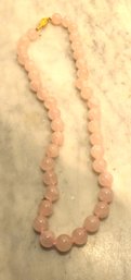 QUARTZ LIGHT PINK 18' NECKLACE