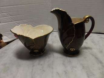 CARLTON WARE ROUGE ROYALE SUGAR & CREAMER