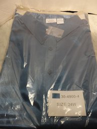 LADIES 24W POLYESTER BLOUSE NEW