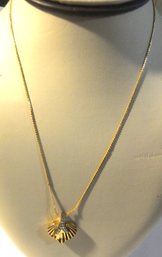 Heart Gold Tone Necklace