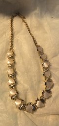 18' GOLD TONE NECKLACE W/ STONES
