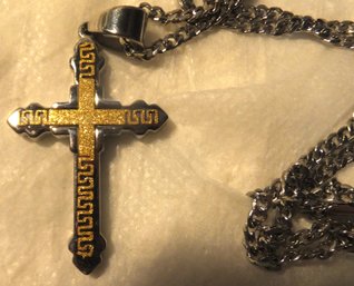 20' CHAIN & CROSS STAINLESS STEEL