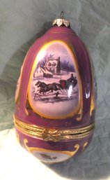 Egg Shape Trinket Holder