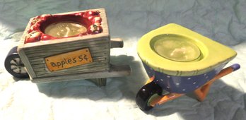 PAIR NOVELITY  CANDLE HOLIDERS