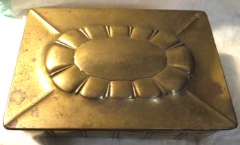 BRASS AND WOOD HUMIDATOR