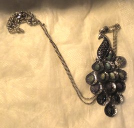 PEACOCK NECKLACE 34' CHAIN