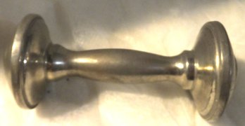 EMPIRE SILVER DUMB BELL BABY RATTLE