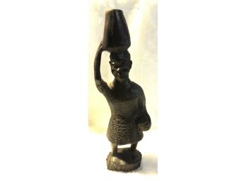 HAND CARVED IRON WOOD FIGURINE