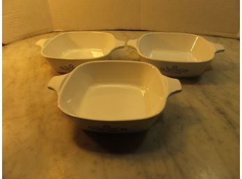 3 PIECES CORNING WARE