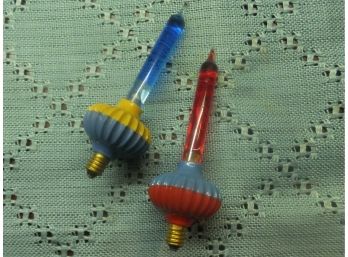 VINTAGE  2 CHRISTMAS BUBBLE LIGHTS
