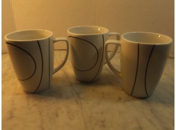 3 CORELLE  CORRDINATES PORCELAIN MUGS