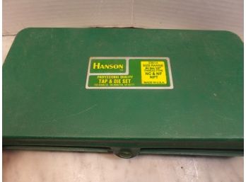 HANSON TAP & DIE SET WITH CASE
