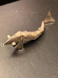 Cool Movable Sterling Silver Fish Pendant