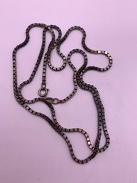 Classic Sterling Silver 28 Inch Box Link Chain