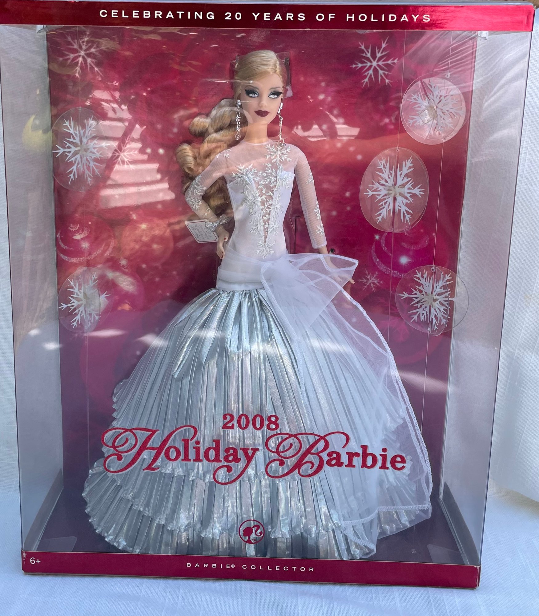 sachin and babi light blue dress 2005 Holiday Barbie Doll by Bob Mackie G8058