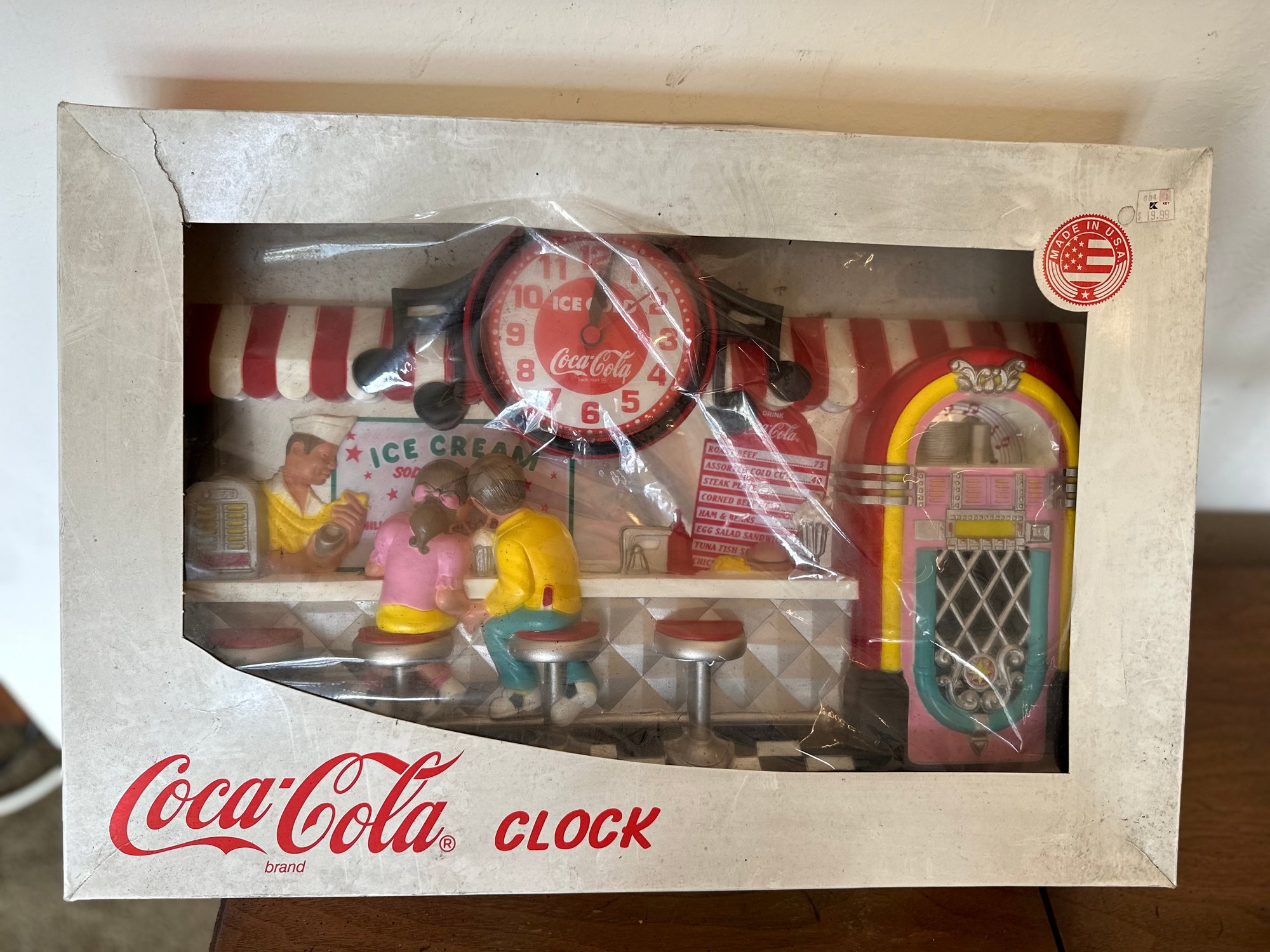 Vintage 1993 Collectible Burwood 3D Coca-Cola 50s Retro Soda