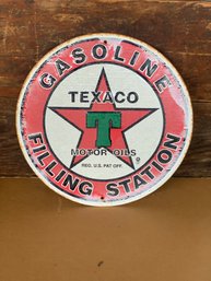 TEXACO Gasoline Filling Station Metal Sign