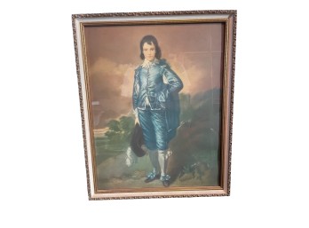 Vintage 16x20 The Blue Boy Print By Robert Gainsborough