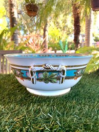 Vintage Wedgwood Pearlware Punch Bowl - Argyle Pattern